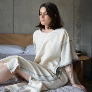 Mete Kaftan Boho Cotton Lounge Dress by Luks Linen